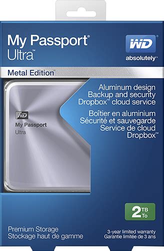 Best Buy Wd My Passport Ultra Metal Edition 2tb External Usb 30