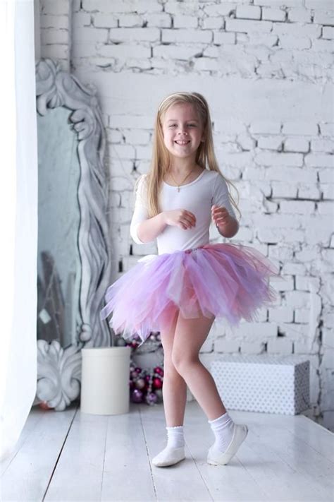 Rainbow Pink Gray And Lilac 3 Colors Tutu Skirt For Kids Toddlers