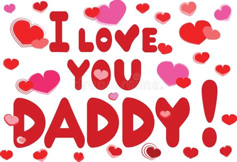 i love you daddy stock vector illustration of card t 56241166