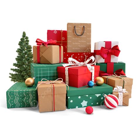 Pile Of Christmas Gifts Gift Christmas Gift Box PNG Transparent Clipart Image And PSD File