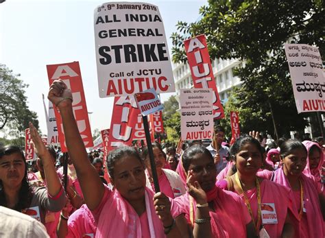 In Pictures The Largest Strike In History Is Happening In India Right