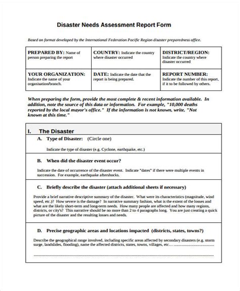 Free 31 Needs Assessment Forms In Pdf Excel Ms Word