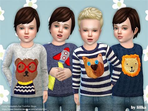 Cozy Sweaters For Toddler Boys Found In Tsr Category Sims 4 Male
