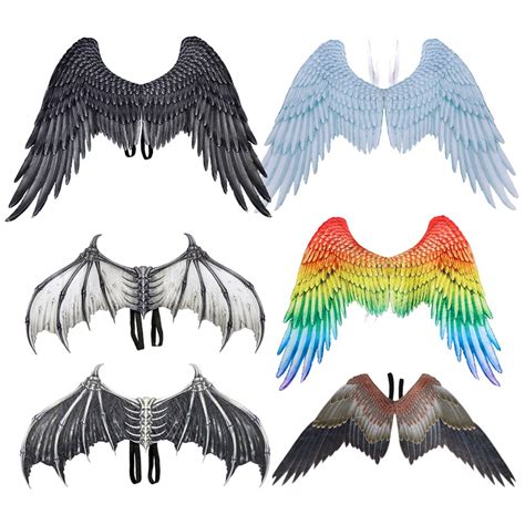Halloween Lucifer Angel Demon Wing Lucifer Morningstar Cosplay Non Woven Fabric Party Wings Prop