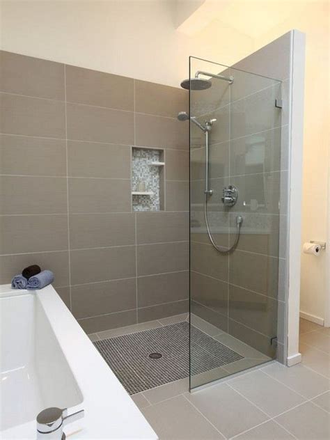 Image Result For Doorless Walk In Shower Grey Bathrooms Remodel