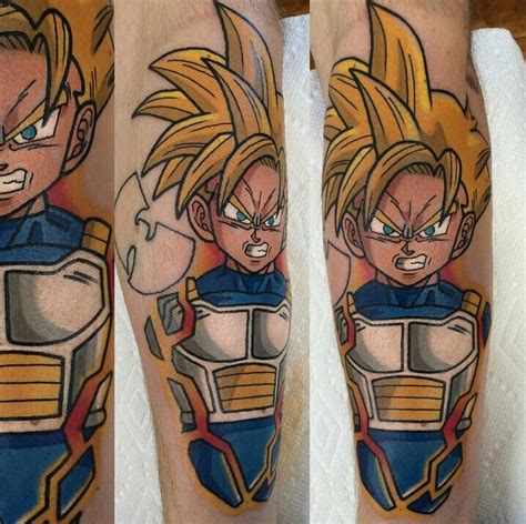 The dragon ball z tattoo can make for a great tattoo design if done correctly. Gohan ssj tattoo | Dbz tattoo, Dragon ball super art