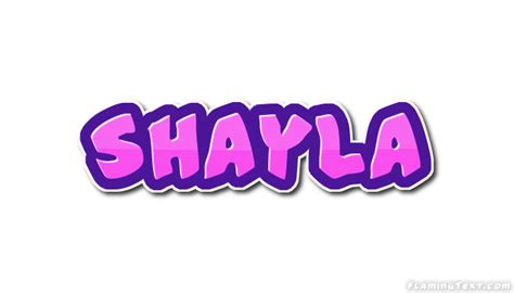 Shayla Logo Herramienta De Diseño De Nombres Gratis De Flaming Text