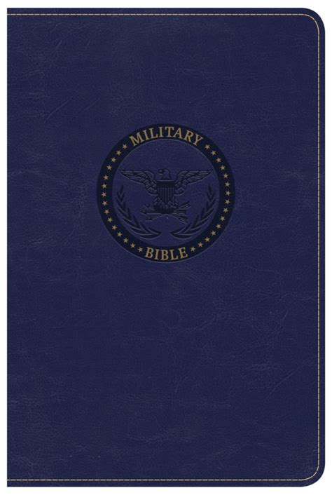 Csb Military Bible Royal Blue Leathertouch