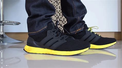 Adidas Ultra Boost 40 Yellow Midsole On Feet Youtube