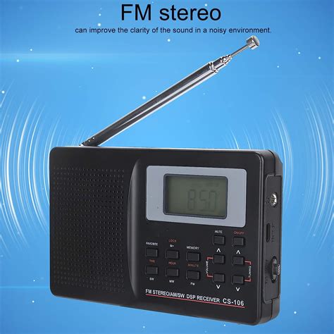 Digital Radio Professional Mini Portable Radio Fmamswmwlwtv Full