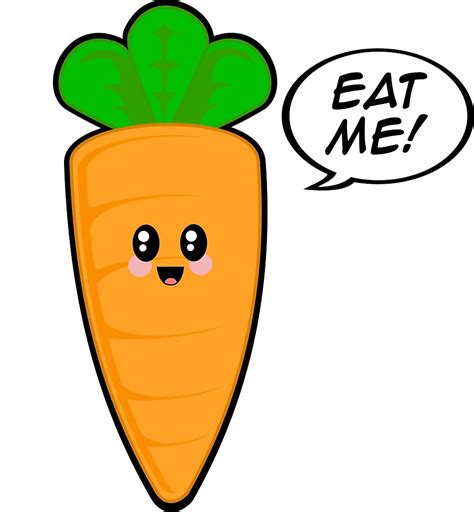 Cute Carrot Eat Me By Lt3be Redbubble Carrot Drawing Cute