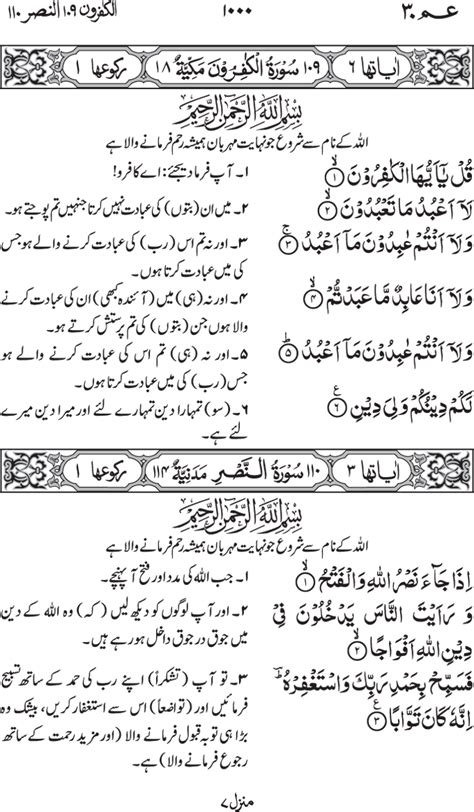 Surah Kafiroon With Urdu Translation