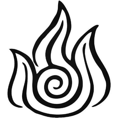Avatar Fire Nation Symbol 1910 Sticker Fire Nation Symbol Fire
