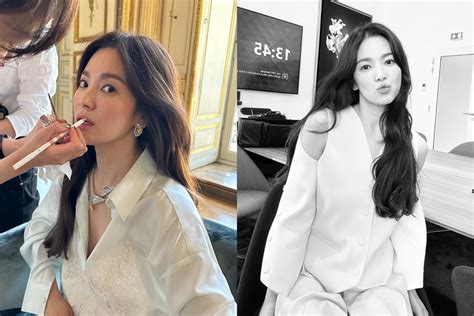 ソン・ヘギョ、優雅な美しさの中でも唇を突き出しキュートな表情がラブリー Chosun Online 朝鮮日報
