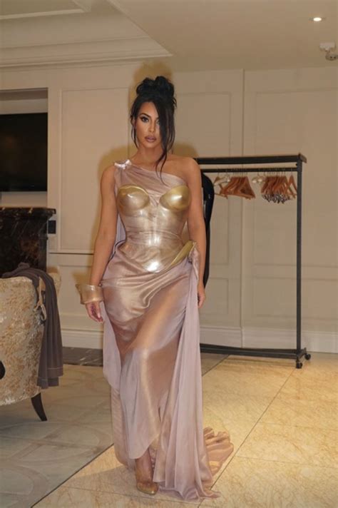 Kim Kardashian Rocks Stunning Thierry Mugler Dresses To His Exhibit
