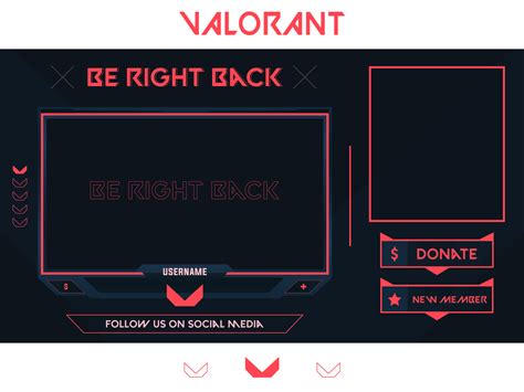 Valorant Game Stream Overlay Be Right Back Illustration By Ammad Khan