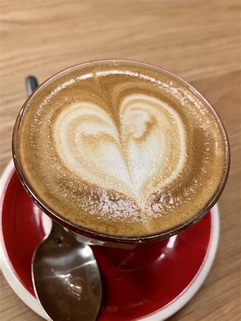Heart Shaped Latte Art Stock Image Image Of Artwork 163603767