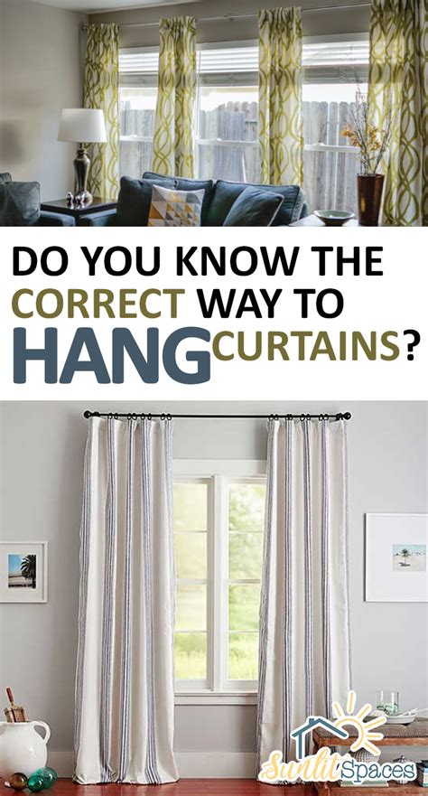 Do You Know The Correct Way To Hang Curtains Sunlit Spaces Diy