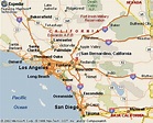 San Bernardino California Carte et Image Satellite