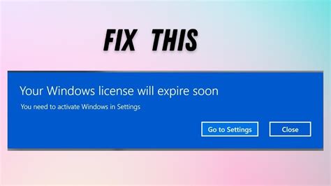How To Fix Your Windows License Will Expire Soon On Windows YouTube