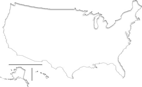 Us Map Png Download United States Map Outline In Outline Us Map Png