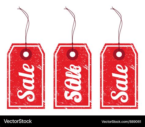 Sale Vintage Price Tags Royalty Free Vector Image