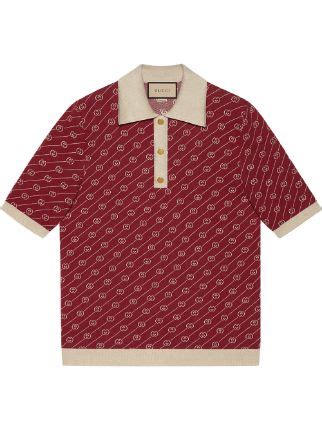 Gucci Gg Diagonal Polo Shirt Farfetch
