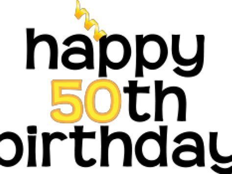 Download 50th Birthday Clipart Orange Clipartkey