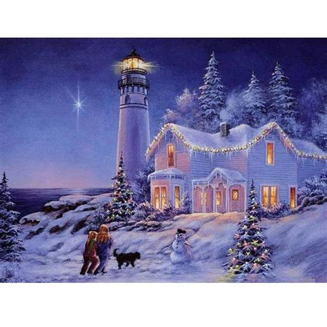 Buy Diy 5d Diamond Painting Winter Snow Scenery Mosaic Landscape