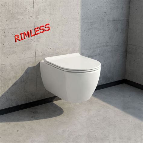 Конзолна тоалетна модел Piza Rimless с биде и капак Soft Close