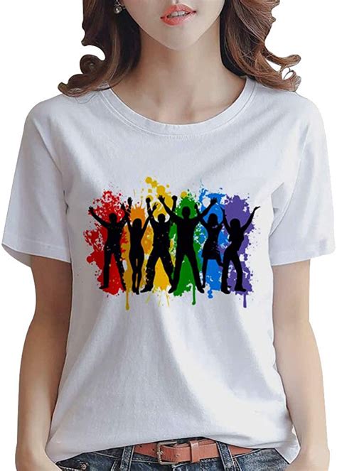 Nanafast Lgbt Pride T Shirt Rainbow Lesbian Flag Colors Ts Gay Pride