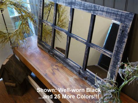 Over 75 of the best arch mirrors for a stylish home. Barn Wood 8-Pane Window Mirror Weathered Rustic Style Home ...