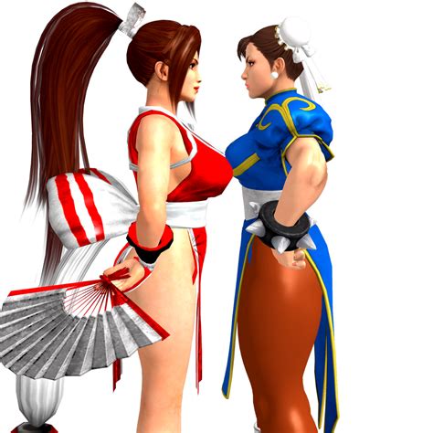 Snk Vs Capcom Mai Vs Chun Li By Caliburwarrior On Deviantart Chun Li Capcom King Of Fighters