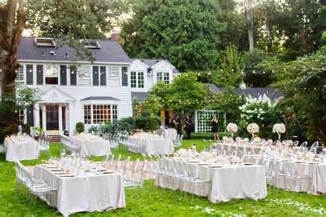 Garden weddings allow for so many stunning ideas for ceremony and reception decorations, from when it comes to garden wedding receptions, i can imagine they'll filled with lightings, floral and. Memorable Wedding: A Simple Outdoor Wedding