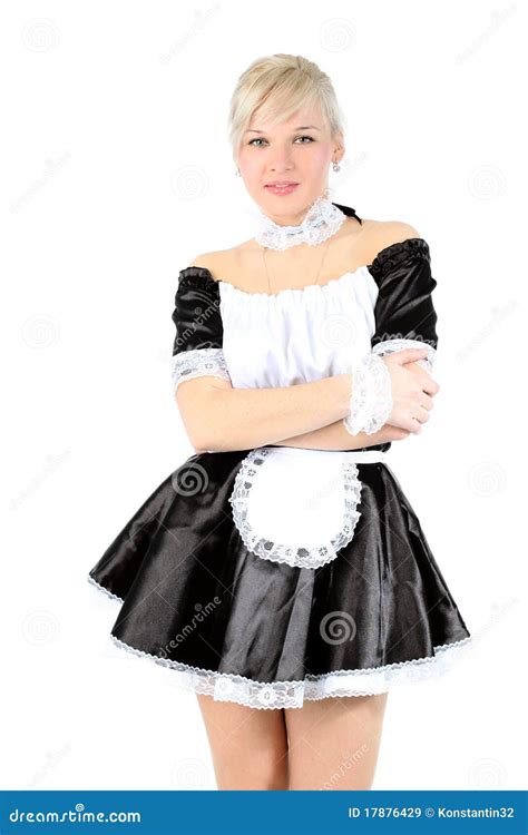 French Maid Stock Image Image Of Joyful Outfit Happy 17876429