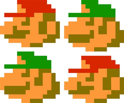 Short Mario Tall Luigi 8 Bit Super Mario Bros By Fatonus On Deviantart