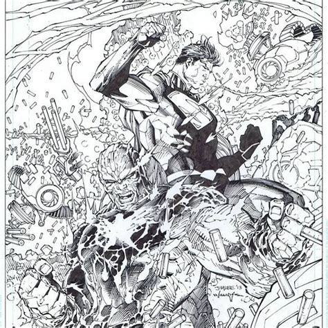 Superman Unchained By Jim Lee Inks By Scott Williams Jim Lee Art