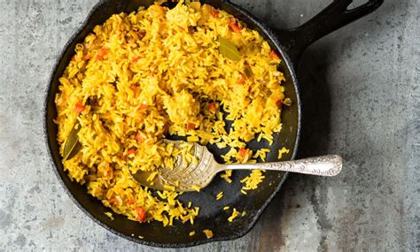 Heat butter in large, heavy saucepan over medium heat. Dominican-Style Yellow Rice | Recipe | Yellow rice recipes ...