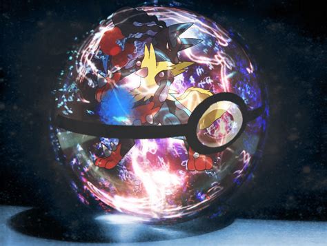 Mega Lucario Pokeball By Digi Fan111 On Deviantart