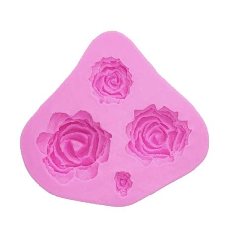 molde de silicone rosas para biscuit e confeitaria elo7