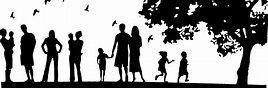 clipart family silhouette transparent - Clipground