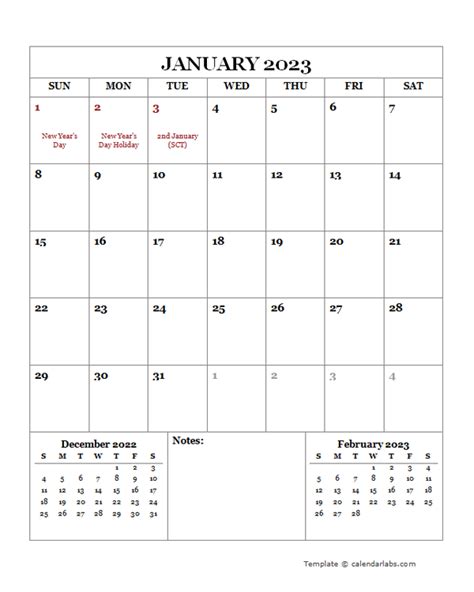 2023 Printable Calendar With Uk Holidays Free Printable Templates