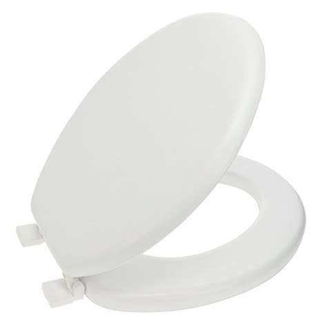 Ginsey Elongated Soft Cushion Toilet Seat White