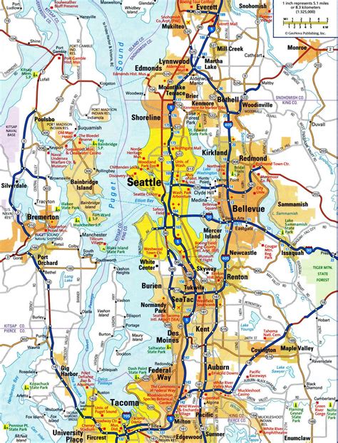 Mapa De Seattle Mapa En Línea Y Mapa Detallado De La Ciudad De Seattle