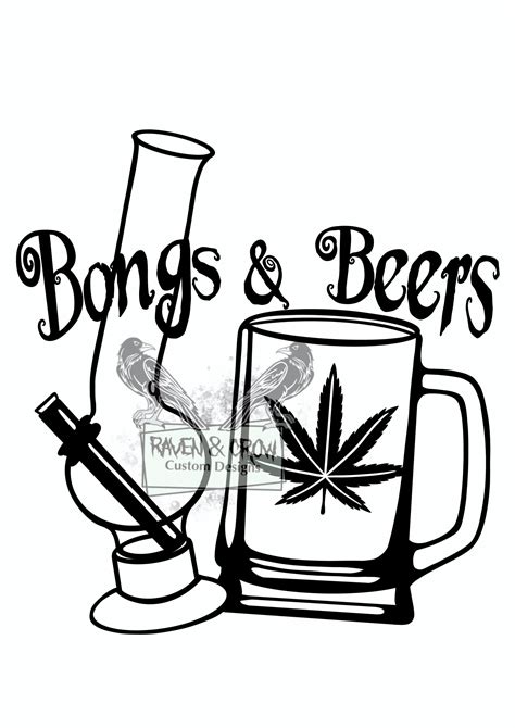 18 Nsfw Bongs And Beers Pot Smoker Svg Instant Etsy