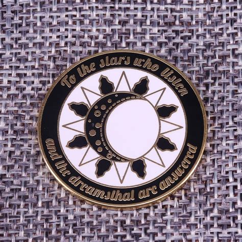 Moon Phase Lapel Pin Stars Who Listen And Dreams Are Answered