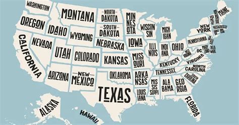 List Of 50 States In Text Format You Can Cut N Paste