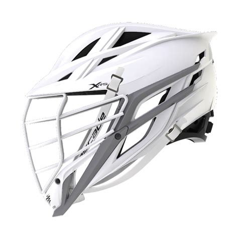 Cascade Xrs In Stock White With Grey Jaw Lacrosse Helmets Free