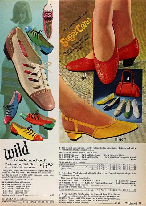 Vintage 60s Flat Shoes And Fashionable Low Heel Footwear For Women