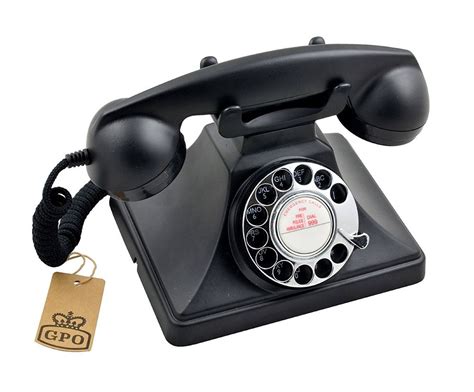 Gpo 200 Telephone Old Fashioned Retro Black Desk Phone